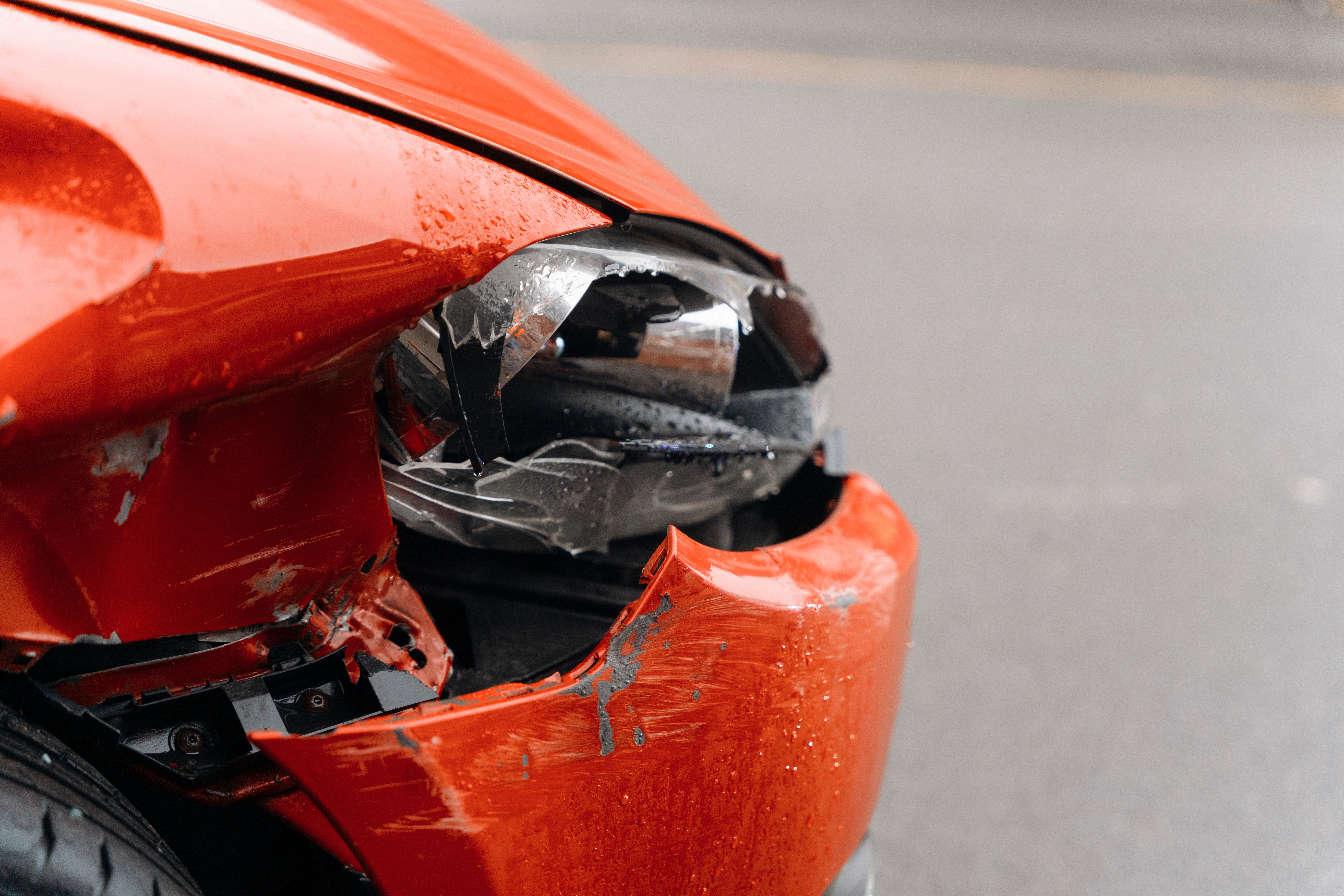 what gets damaged in a front end collision